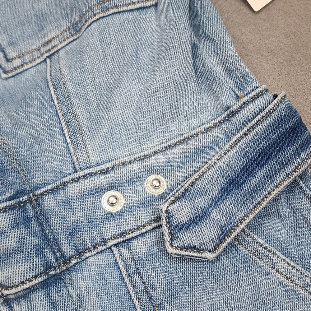 Good American Denim Jumpsuit Light Blue Utility Boiler Suit Womens Size S - Picture 6 of 9